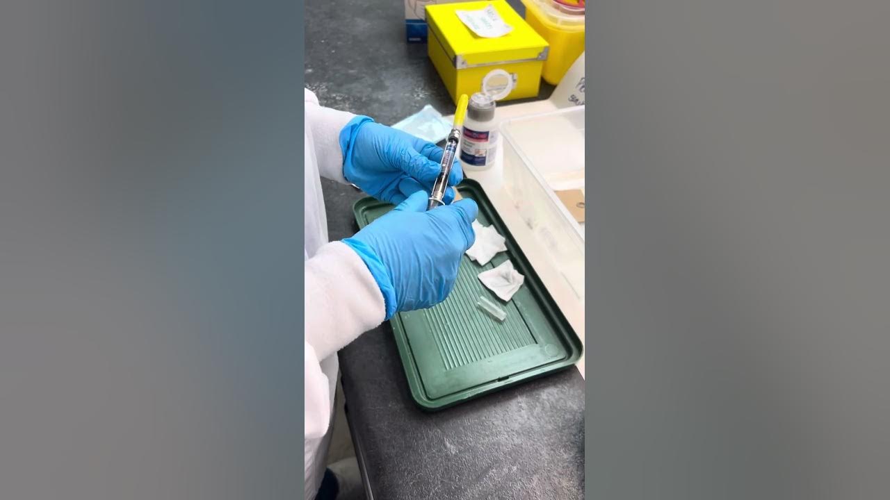 Assemble dental syringe for local anesthesia YouTube