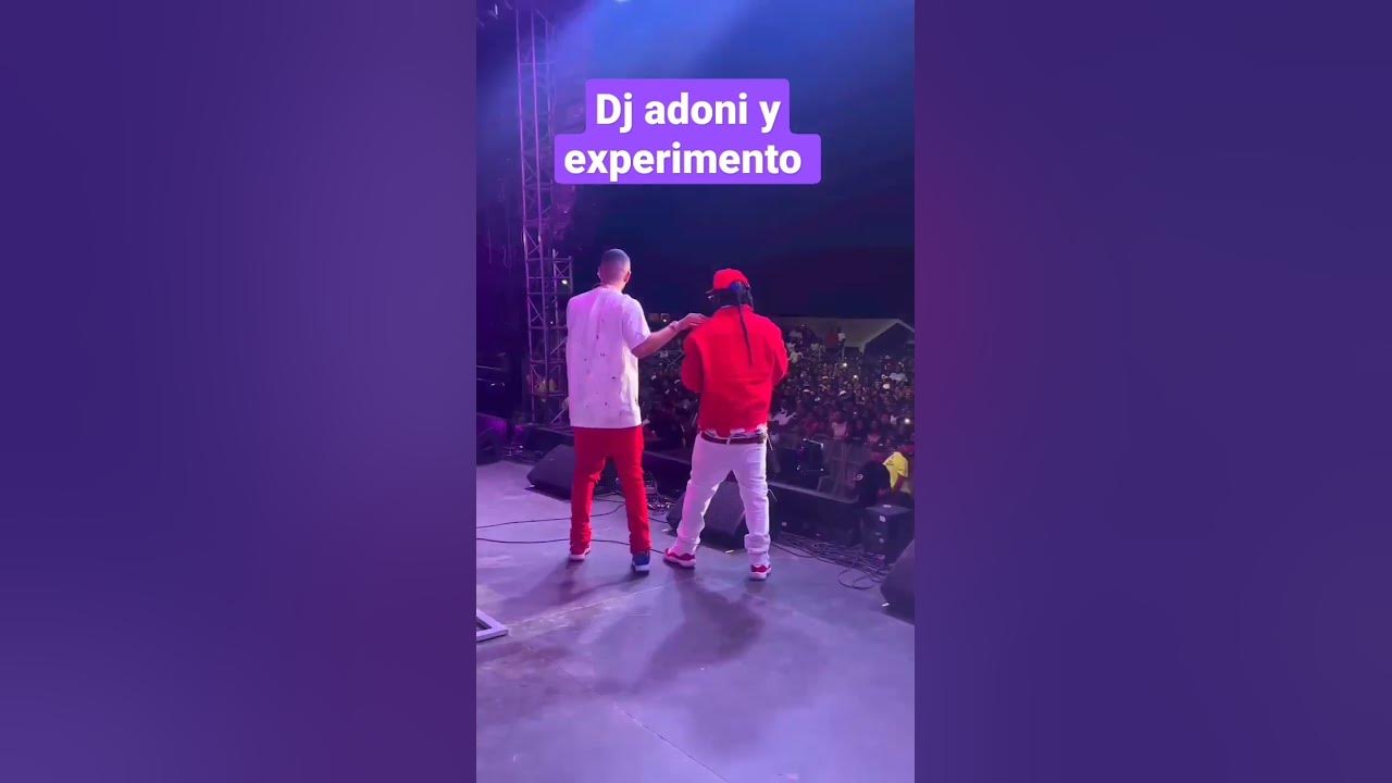 dj adoni sube al experimento a su concierto