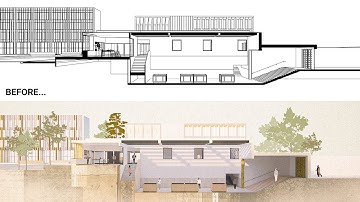Easy Perspective Section in Architecture for Beginners