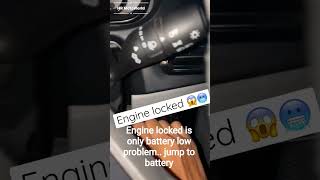 tata punch and tata car engine locked is only battery low problem..jamp to battery