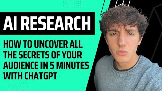 How To Use ChatGPT To Do Ecom Market Research In 5 Minutes