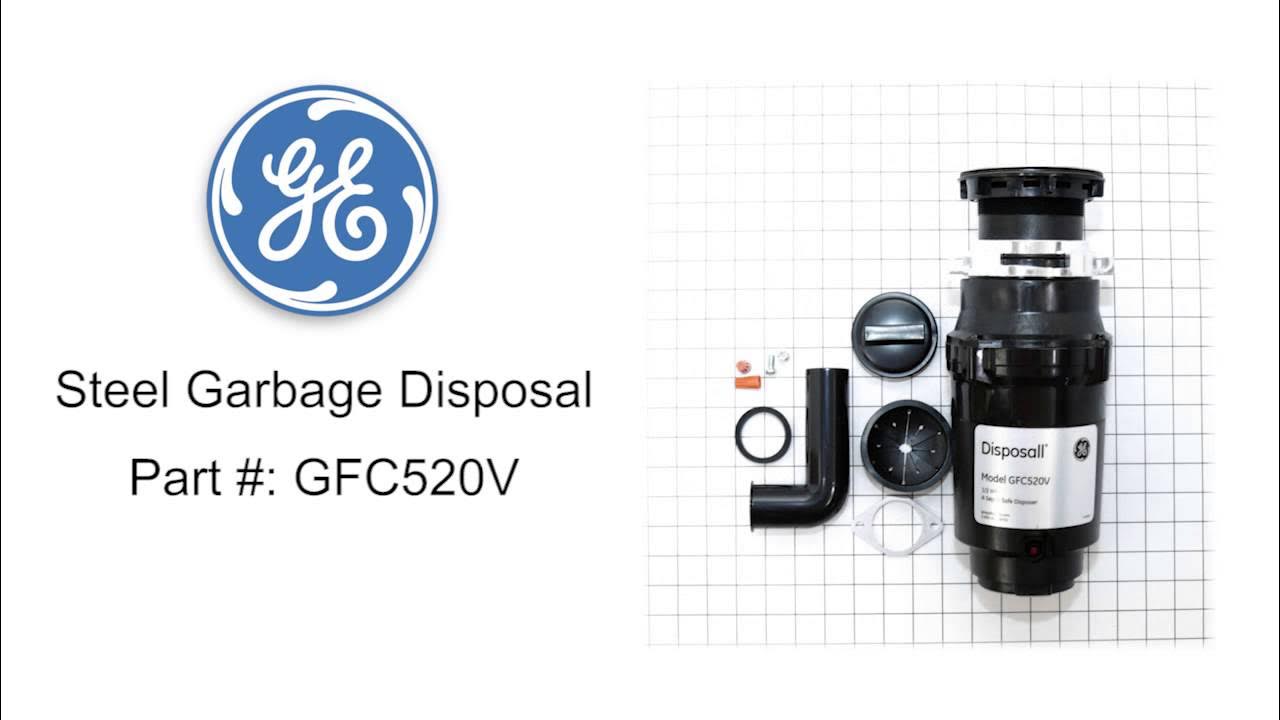 GE Steel Garbage Disposal Part GFC520V YouTube