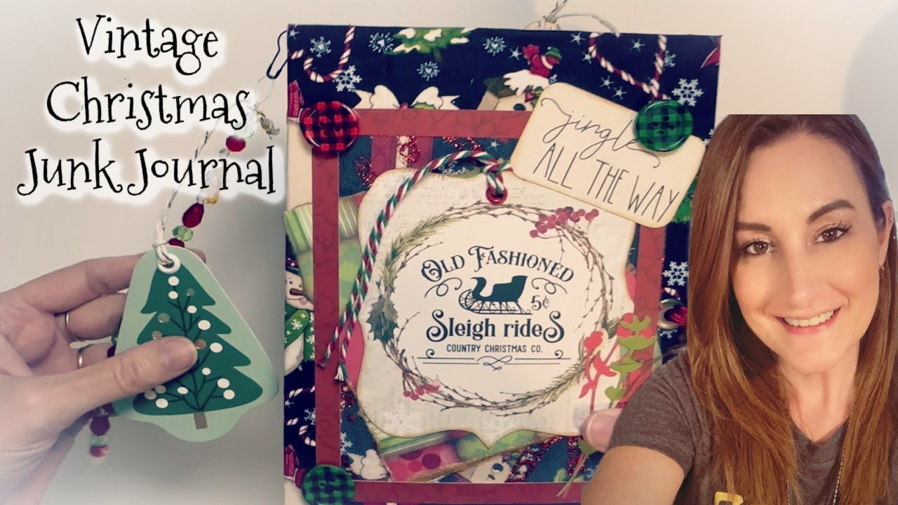Винтажный рождественский журнал ручной работы. ПРОДАНО #junkjournal #viralvideo