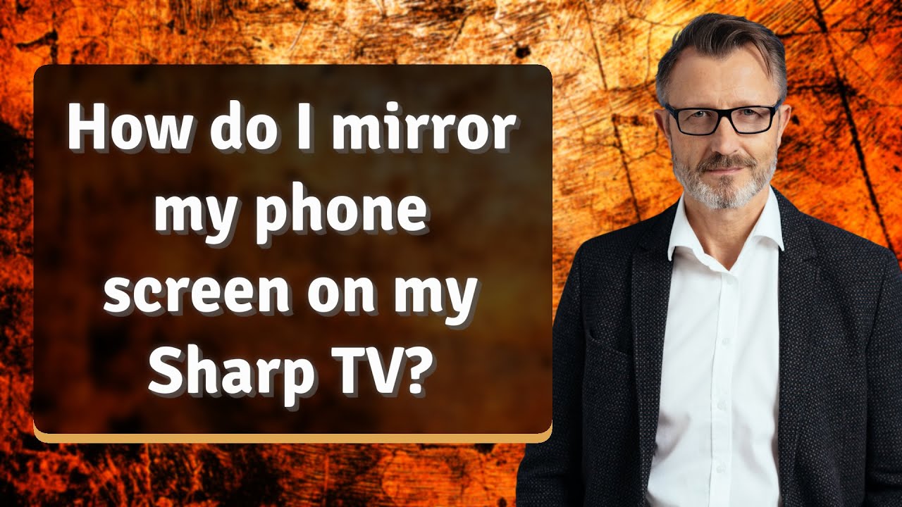How do I mirror my phone screen on my Sharp TV? - YouTube