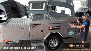 How to open 4 berth SUV Campers