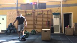 sicily throwdown 2016 wod 1 master 45+