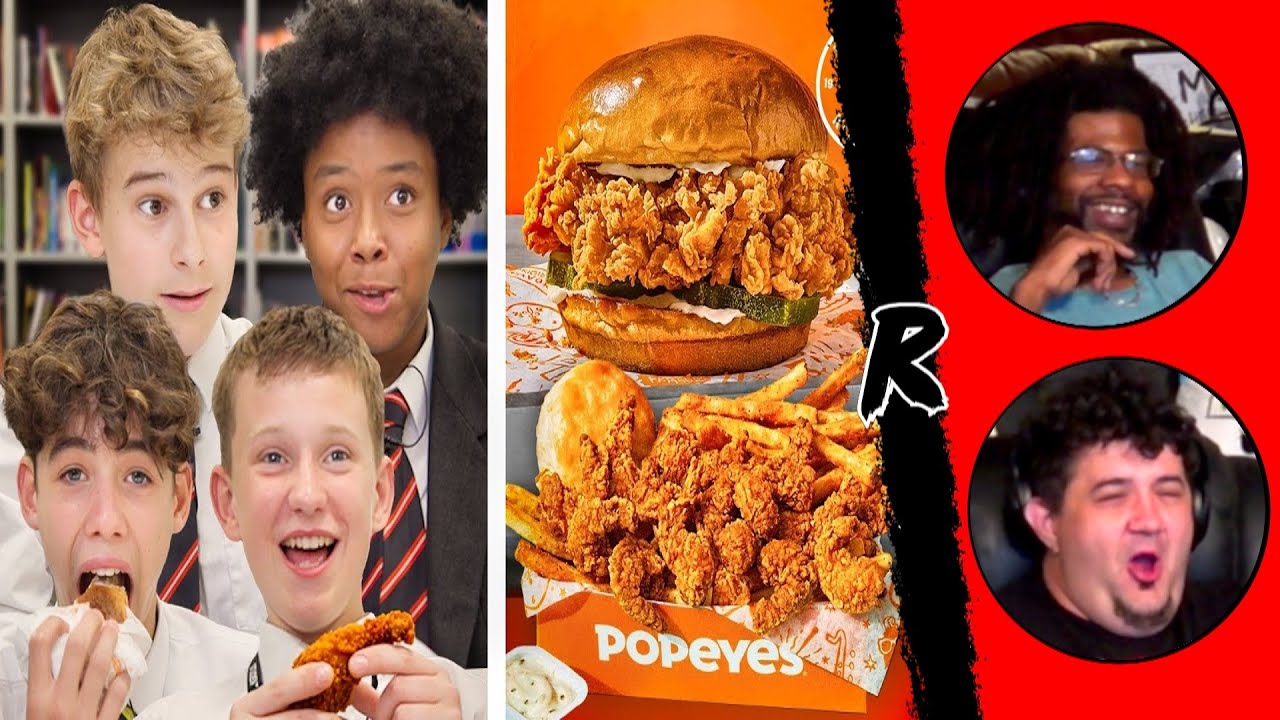 British Highschoolers try Popeyes for the first time - @JOLLY | RENEGADES REACT