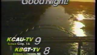 KCAU-9 (ABC) Sign-Off - December 27-28, 1986