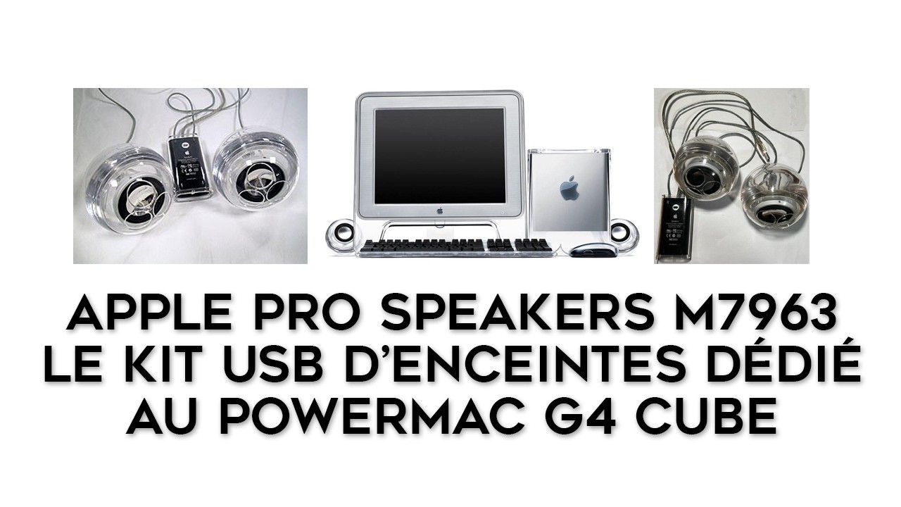 PCスピーカー Apple Pro Speakers G4 Cube/Power Mac G4 USB Speaker Kit for the Power Mac G4 Cube: Apple Pro Speakers