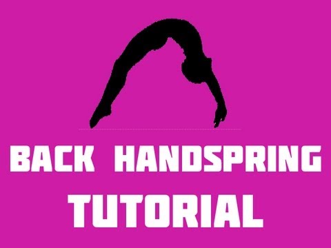 How to do a back handspring tutorial Part 2 - YouTube