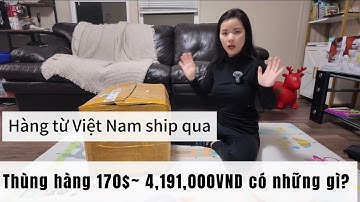 THÙNG HÀNG 170$ ~ 4,191,000VND - TỪ VIỆT NAM SHIP QUA THÌ CÓ NHỮNG GÌ?
