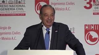 Conferencia en el 30º Congreso de Ingeniería Civil del Colegio de Ingenieros Civiles de México, A.C. by carloslimvideoficial 3,539 views 4 years ago 47 minutes