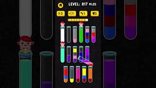 Color Water Sort 3d level 817