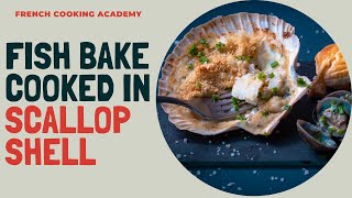 Scallop shell fish bake - Trio of seafood my way