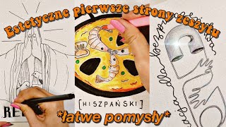 pomysły na estetyczne pierwsze strony zeszytów 📚✏️ cz. 3. #BackToSchool