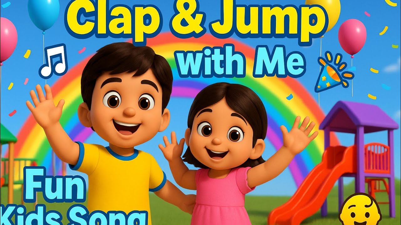 🎵 Clap & Jump with Me! | Fun Kids Dance Song 👶 | Toddler Learning Song ...