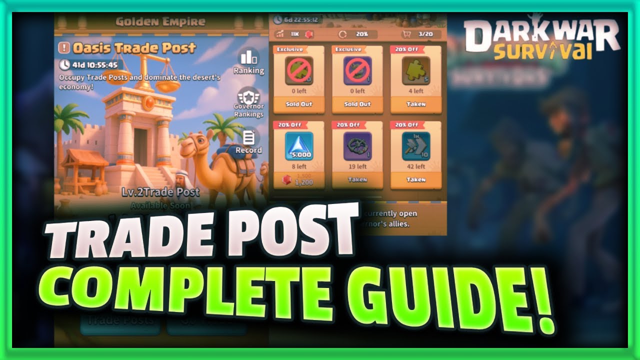 Dark War Survival Season 3 Trade Post Event EXPOSED The Good and The Bad
