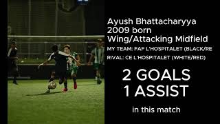 Ayush Bhattacharyya match highlights vs. CE L'Hospitalet