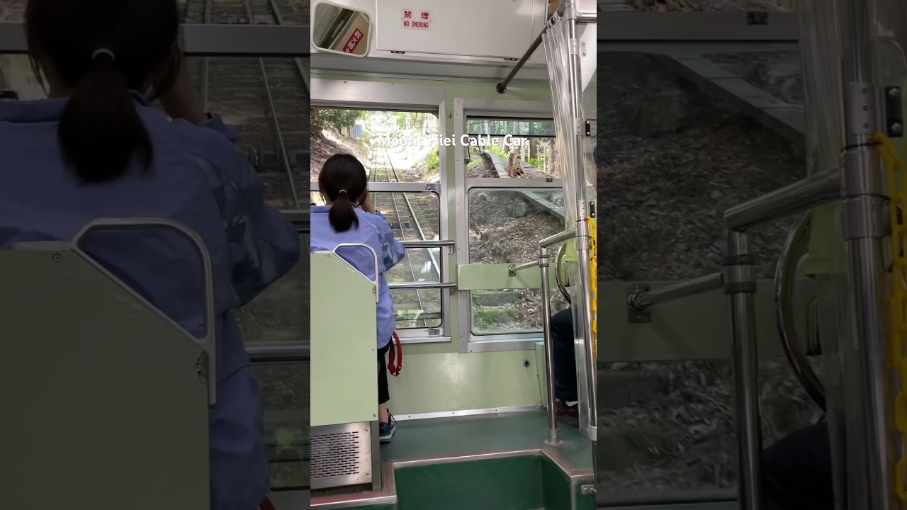 Cable car 🚠 Mt. Hiei Kyoto. 