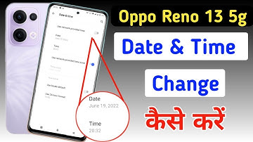 How to set date and time in Oppo reno 13 5g | Oppo reno 13 5g me time set kaise kare | date setting