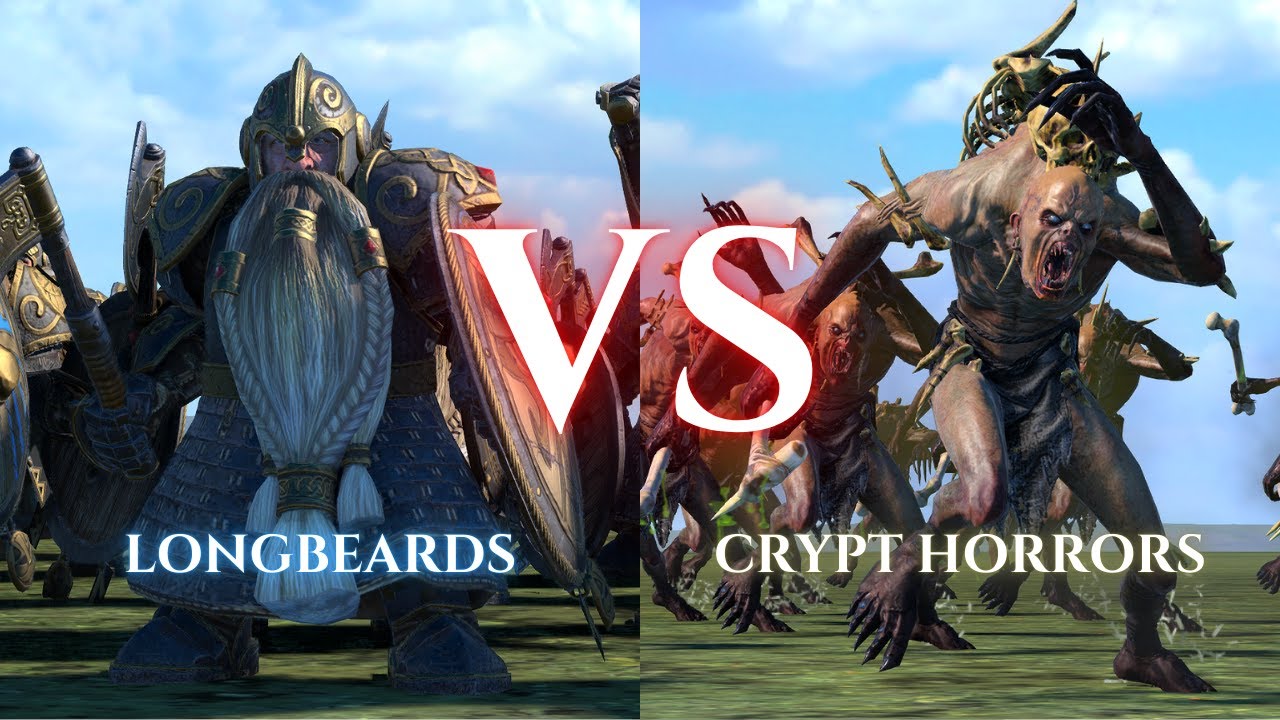 WARHAMMER III Total War 1V1: Longbeards VS Crypt Horrors