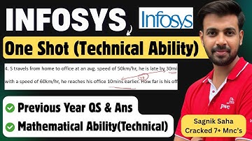Infosys One Shot - Technical (Mathematical Ability) | Infosys Previous Year Questions with Solutions