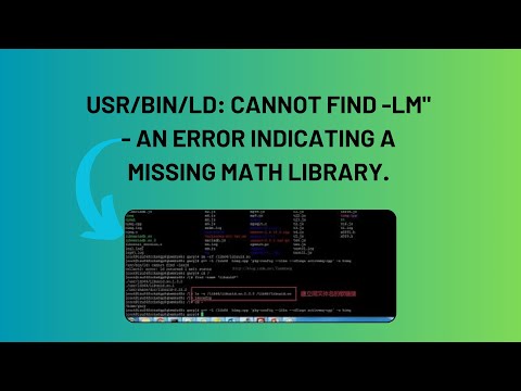 How to Fix -lm Library Not Found in GCC