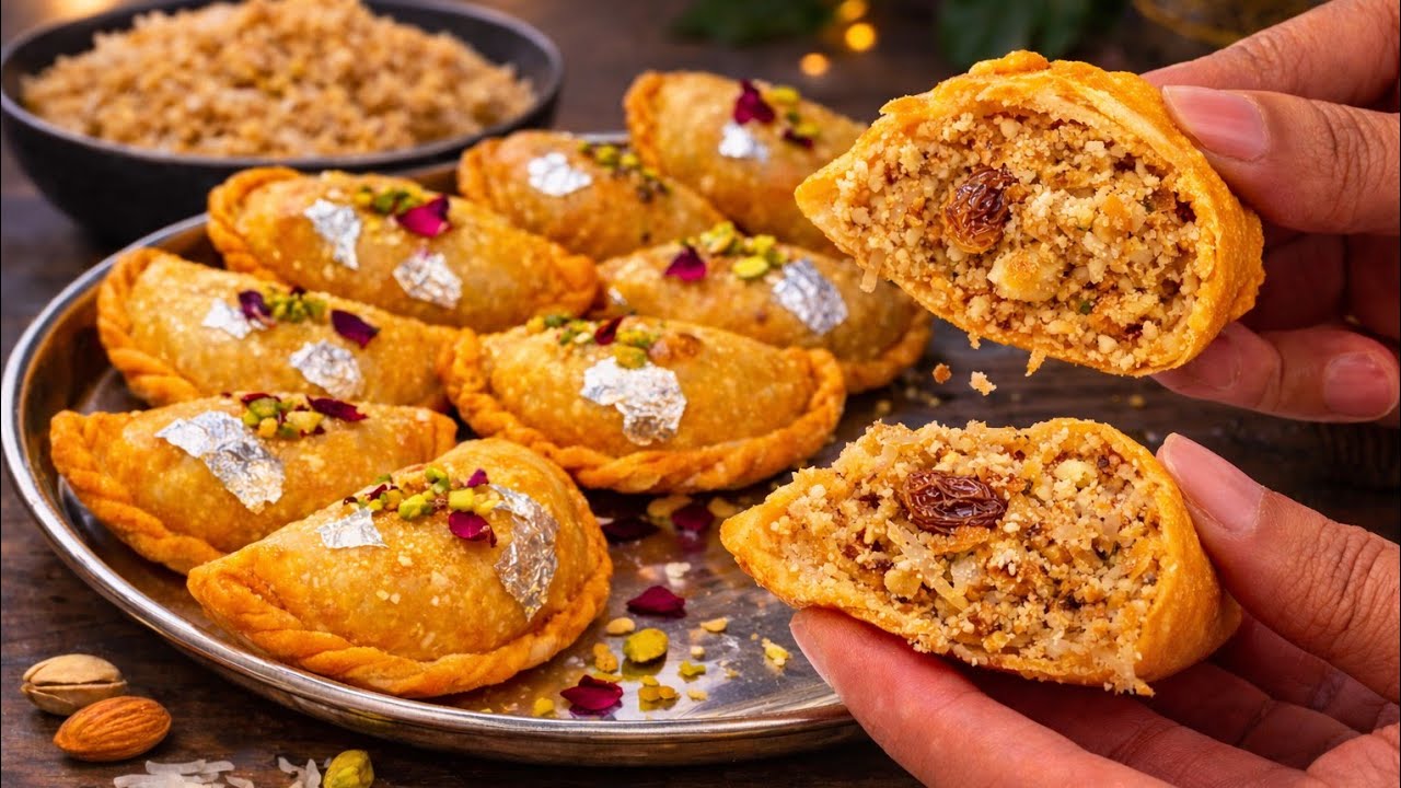 Holi Special Gujiya Recipe | बिना मावा गुजिया बनाने की सबसे आसान रेसीपी |