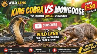 King Cobra vs Mongoose: The Ultimate Jungle Showdown 🐍 | 50 Epic Wildlife Clips, Intense Enco