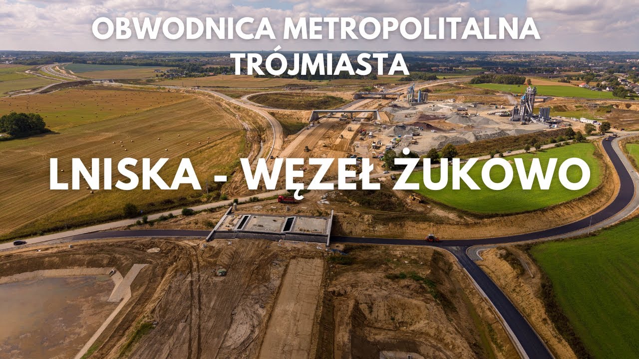 Obwodnica Metropolitalna Trójmiasta - Lniska - Węzeł Żukowo 1.09.2025 | 4K |  dron |