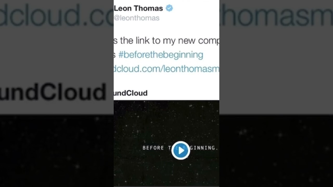 YouTubeでLeon Thomas on why he deleted his 2016 "Before The Beginning" Mixtapeを視聴