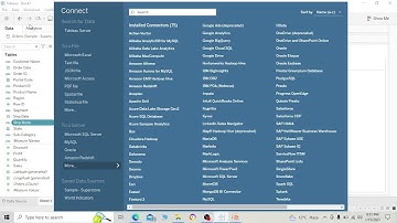 3.Connect with Data and Tableau Interface