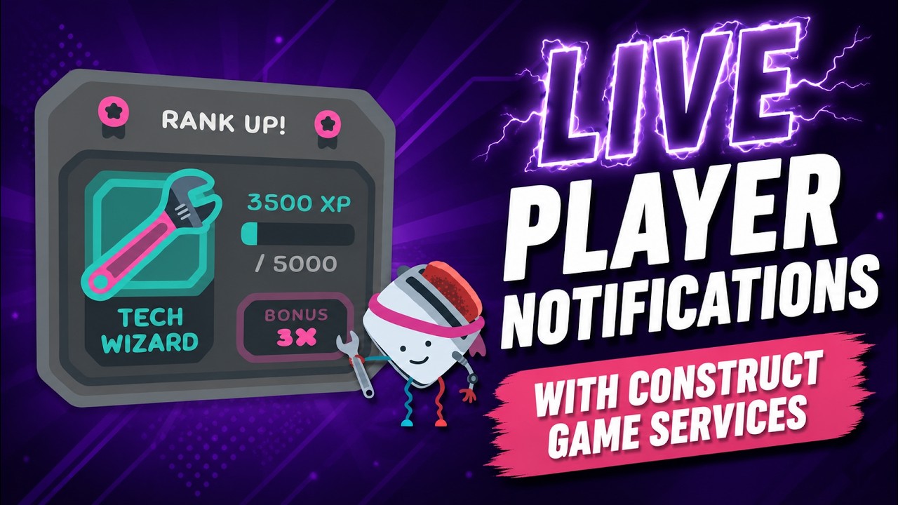 Instant Player Notifications with Construct Game Services - YouTube