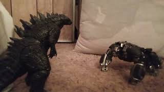 godzilla and monkey vs shimo . episode 11