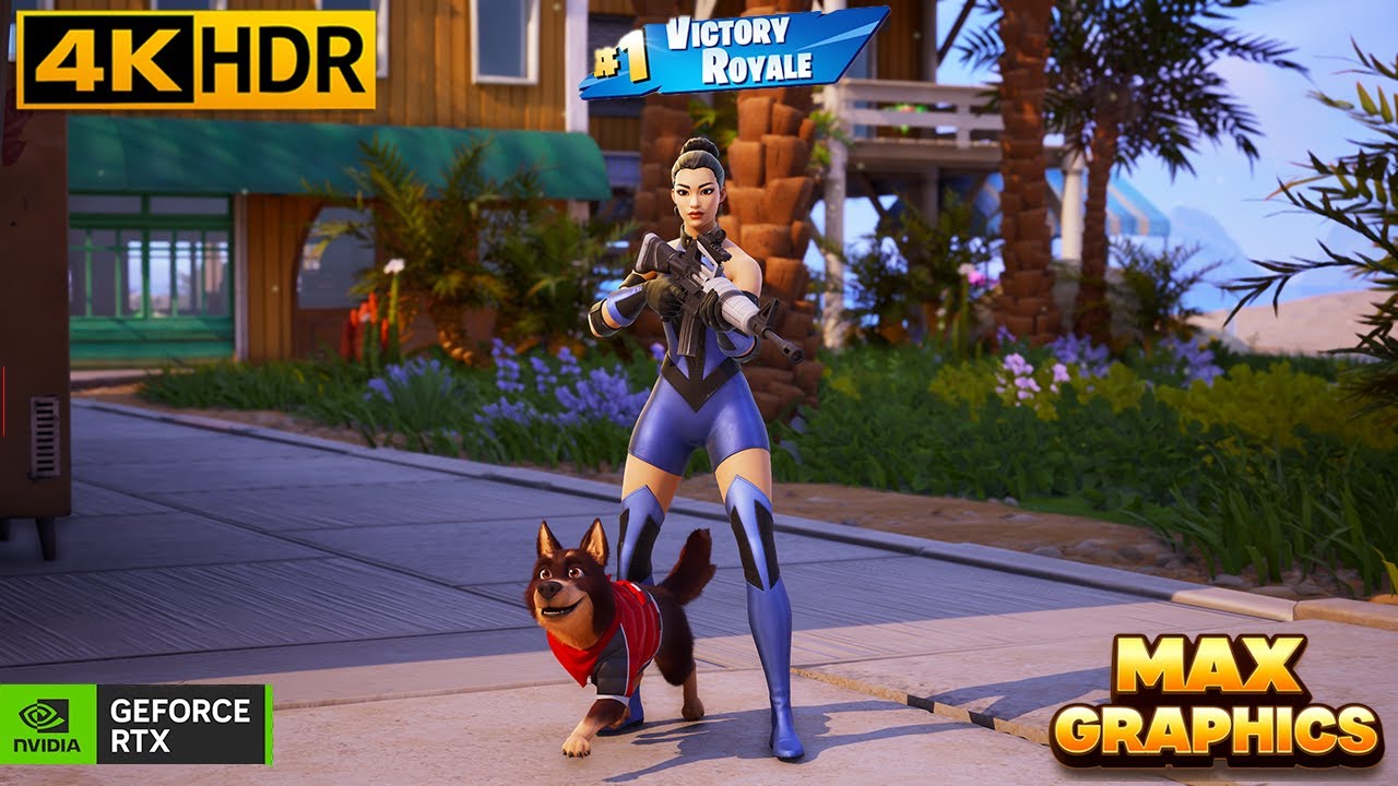 Fortnite 4K Max Graphics Zero Build Gameplay | Kitana Skin (Klassic Kombat)