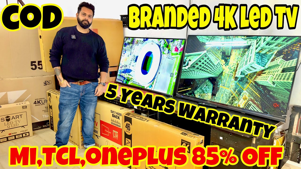 Mi,TCL,Oneplus 4K 9999-/₹ Cheapest Price Branded Smart Tv|Upto 85