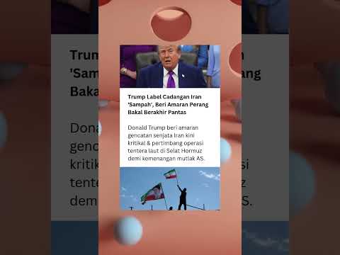 Trump: Gencatan Senjata Iran Kini Kritikal. #news #berita #DonaldTrump #Iran #StraitofHormuz