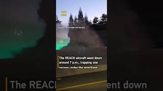 Medical helicopter crashes on California highway, 3 critically injured