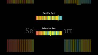 bubble sort vs selection sort #manim #algorithm #animation #satisfying #programming