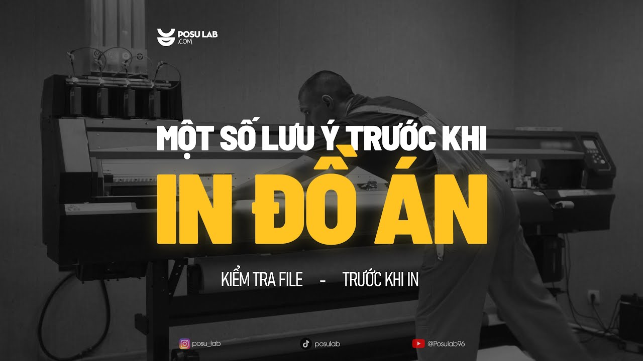 Một số lưu ý trước khi IN ĐỒ ÁN l Photoshop - YouTube