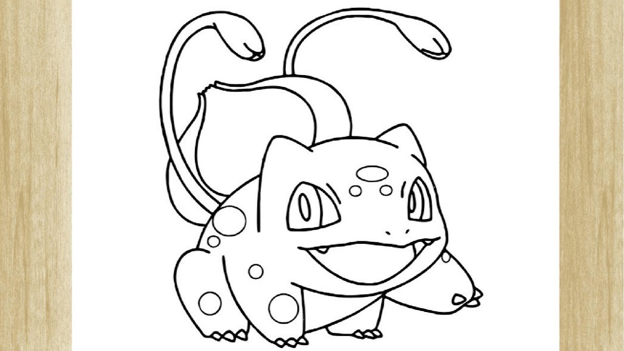 Desenho de Pokémon bomba Sauro 