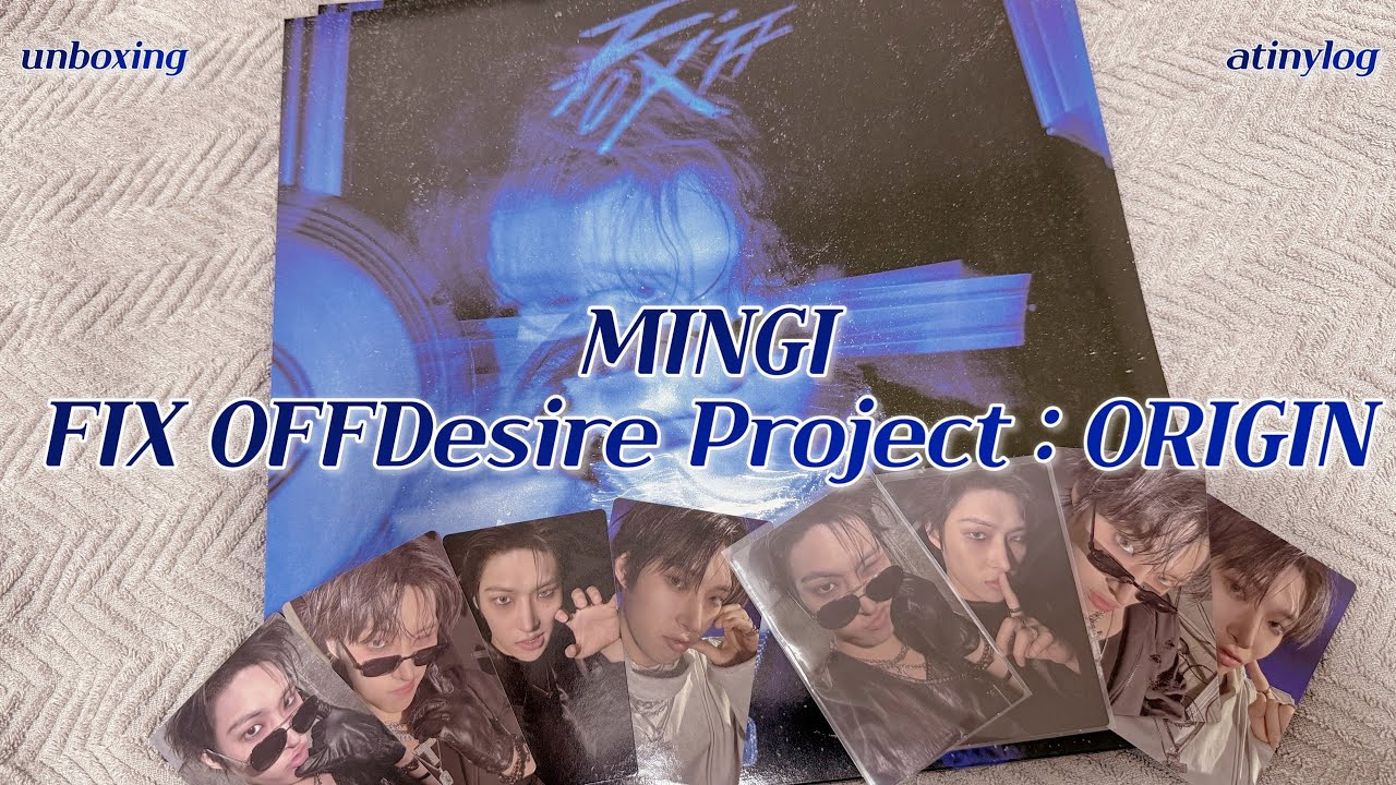 ATEEZ MINGI FIX OFF Desire Project : ORIGIN LP開封 - YouTube