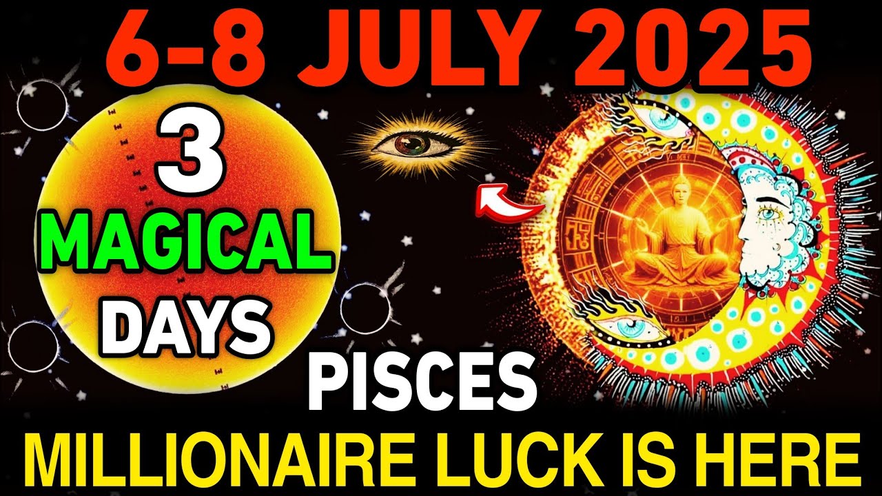 PISCES ♓ Millionaire Luck Is Knocking 💰 Don’t Miss These 3 Magical Days July 6–8, 2025 Cosmic Energy