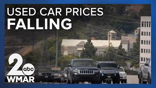 Used car prices falling