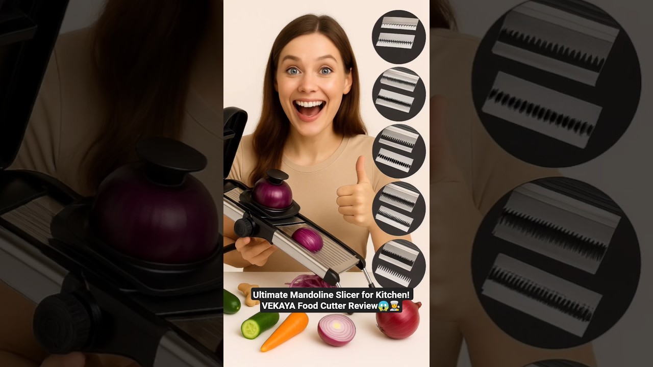 Ultimate Mandoline Slicer for Kitchen! VEKAYA Food Cutter Review