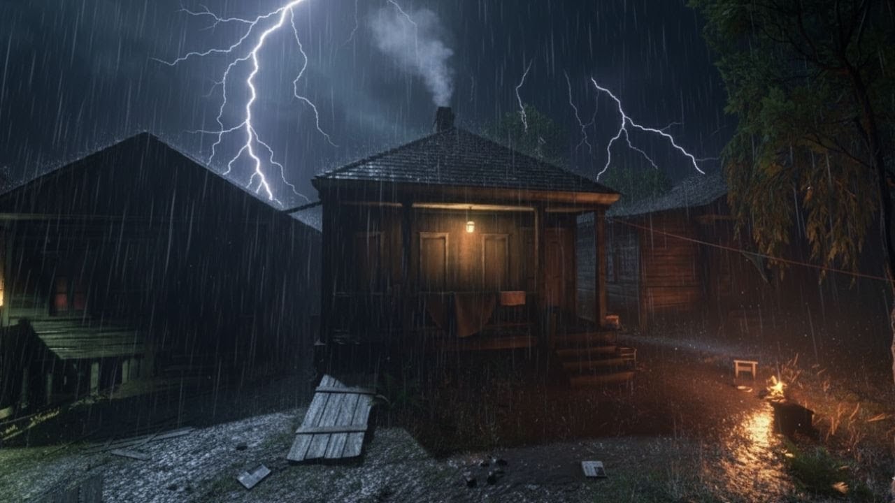 Deep Sleep Rain 🌧️ Night Rain Sounds for Insomnia Relief (No Music)