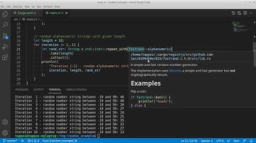 How to generate random numbers and strings in Rust with fastrand