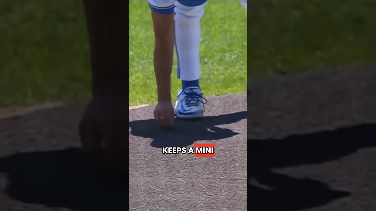 His mini dinosaur gives him confidence! #shorts #mlb #ucla
