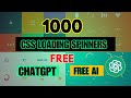 Create 1000+ Free CSS Animated Loading Spinners with ChatGPT &amp; AI Tools