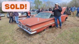 Auction Action: Classic Impalas, Honda Motorcycle, Tractors & more! Kansas Relics SOLD!